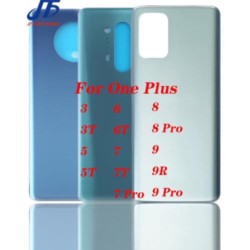 For OnePlus Nord 356 7T 8T9T PRO N100 9R Battery Cover Back Glass Rear Door Housing Case Back Panel Battery Cover With Adhesive