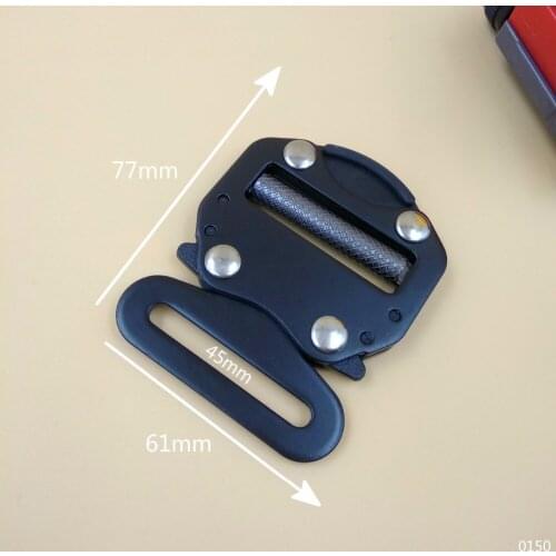 High Quality 4Pcs Black Quick Side Release Metal Buckle For 45mm Webbing DIY Outdoor Sport Tactical Belts Bags Accessories