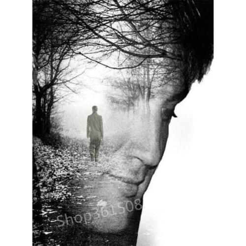 New 5d diy diamond painting Elvis landscape tree full square drill 3D diamond embroidery needlework winter landscape