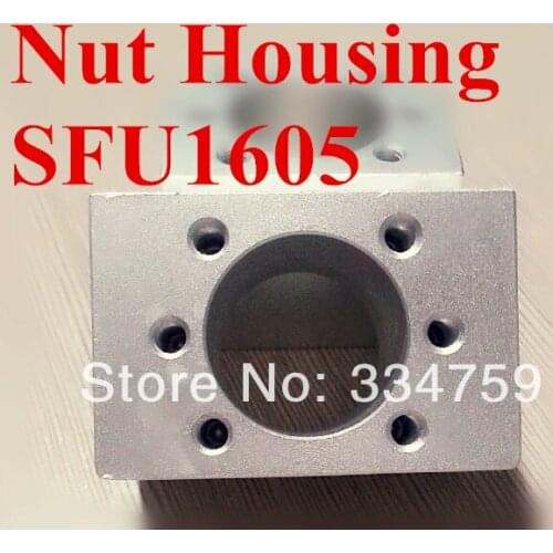 Free Shipping 3pcs/lot Ballscrew Nut Housing Bracket Holder for 1605 1610 cnc parts