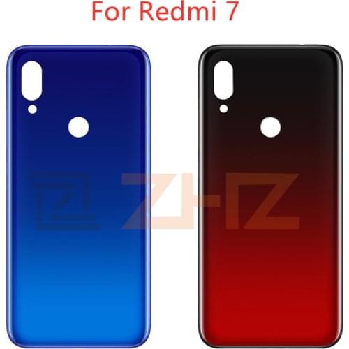 For Xiaomi Redmi 7 Battery Back Cover plastic Rear Door Housing Replacement Repair Spare Parts
