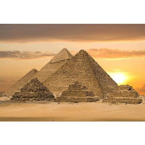 Egyptian Pyramids at Sunset Metal Tin Wall Stickers Bar Pub Garage Diner Cafe Home Wall Decor Home Decor Art Poster