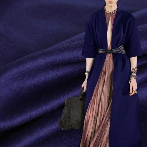 White Waxberry Royalblue Overcoating Cashmere Wool Garment Materials Women Suits Pants Overcoat DIY Cloth Fabrics Freeshipping