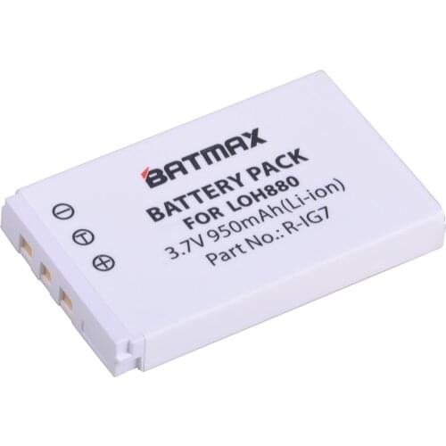 1Pc 3.7V 950mAh R-IG7 Li-ion Battery for Harmony One, 900, 720, 850, 880, 885, 890 Pro, H880 Universal Remote ALL VERSIONS