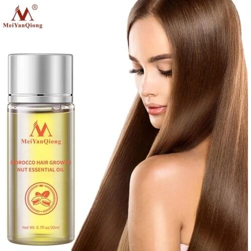 MeiYanQiong Moroccan hair oil improves dryness, nourishes shiny hair, helps to grow faster, and makes hair more elastic
