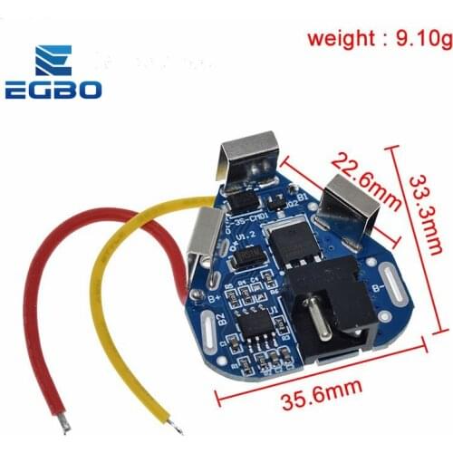 3S 12.6V 6A BMS Li-ion Lithium Battery Protection Board 18650 Power Bank Balancer Battery Equalizer Board for Electric Drill