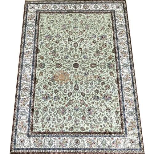 Seeykeep™ 6x9ft Pure Silk Handknotted Oriental Traditional Persian Rug-SK3036117