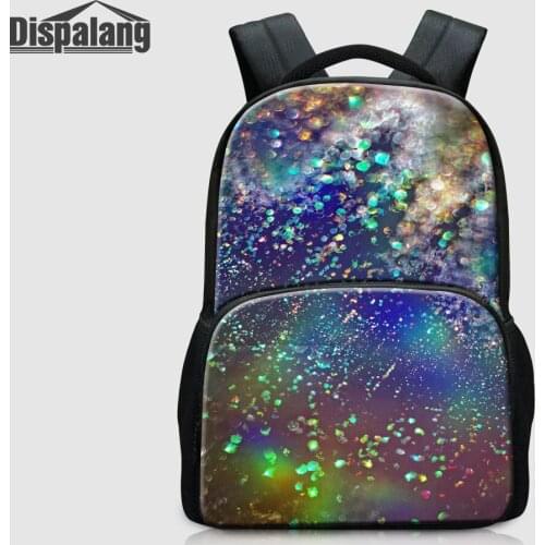 Dispalang Galaxy Printing School Bags For Teenagers Personality Universe Space Backpack For Laptop Mochila Canvas Rugzak Bagpack