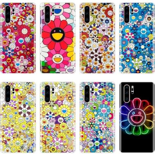 Phone Case Silicone For Huawei P30 Lite Pro P20 Lite 2019 Flower Smile Back Cover For Huawei P Smart Plus 2019 P Smart Z Case