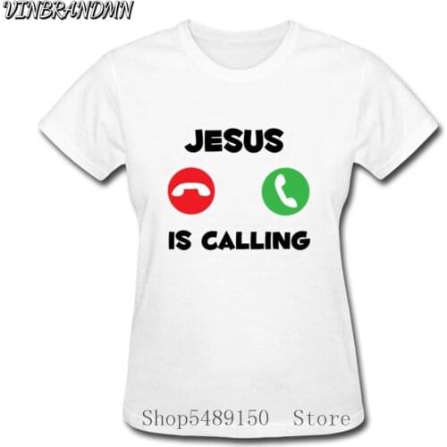 Funny Calling Accept Or Decline That Is Question Design Faith Tshirt New Jesus T Shirt Women Prayerful Christian Hipster T-Shirt