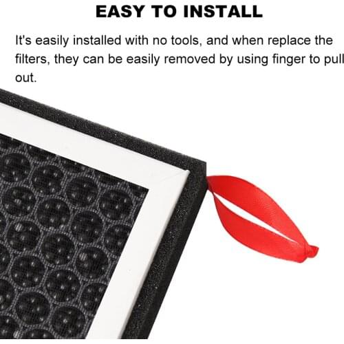 2pcs/Set Air Filter HEPA With Activated Carbon Air Filter For Tesla Model 3