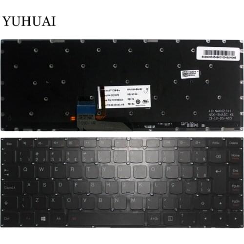 100% New Brazil Laptop Keyboard FOR Lenovo Ideapad yoga 2 13 14 Yoga2 13 U31 BR Keyboard Backlit (not for pro) 25215079