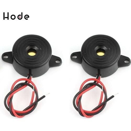 2PCS DC 3-24V SFM-20 Black Active Piezo Buzzer Sound Continuously Alarm