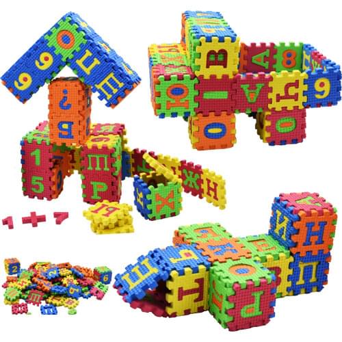 36 pieces ! Eva Soft Russian Letter Jigsaw Puzzle Play Mat alphabet & number learning Toy Baby Educational Toys