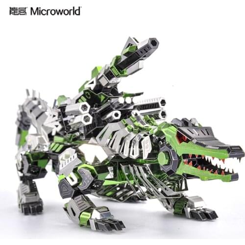 MICROWORLD Maesh Gavial 3D Metal Puzzle Home Decoration Adult Collection Gifts Model Jigsaw Puzzle Toys Fans Collection