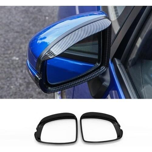 ABS Chrome For Honda FIT JAZZ 2014-2018 Car rearview mirror block rain eyebrow frame cover trim car styling accessories 2pcs