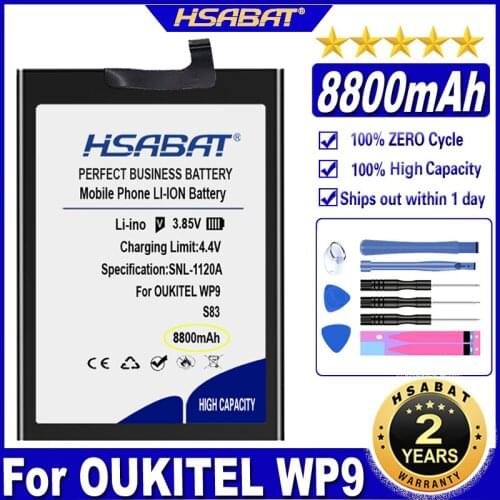HSABAT S83 8800mAh Battery for OUKITEL WP9 Batteries