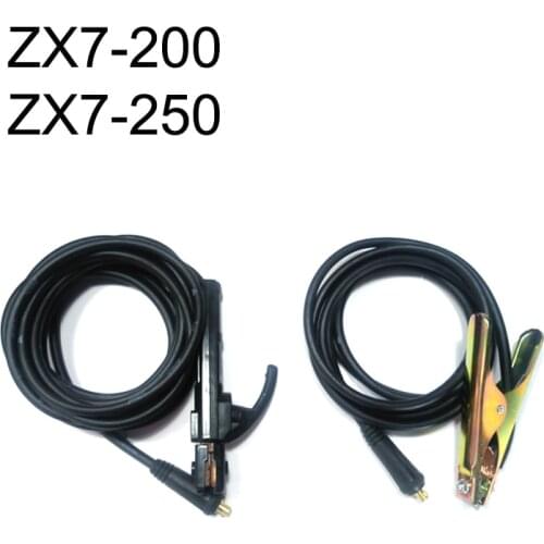 Welding Machine Accessories 200 Amp Electrode Holder 5M Cable+300 Amp Earth Clamp 3M Cable, Suitable for ZX7-200, ZX7-250