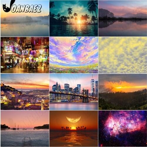 Diamond Painting City Landscape 5D Diy Architecture Cross Stitch Mosaic Sky Picture Sticker Diamond Embroidery Handmade Art Gift