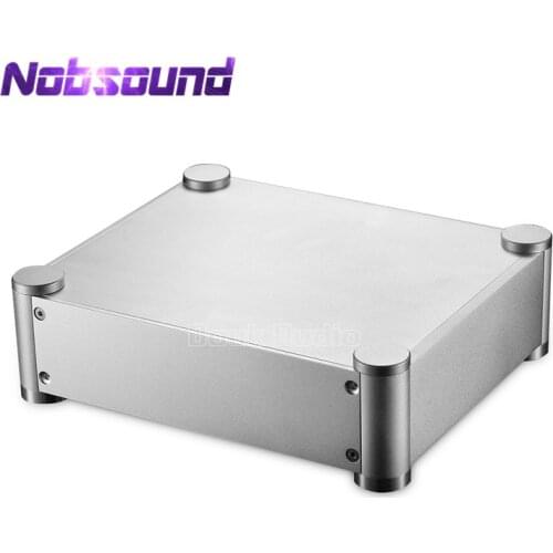 Aluminium Enclosure Silver Chassis Preamplifier Case DAC Box Headphone Amp House