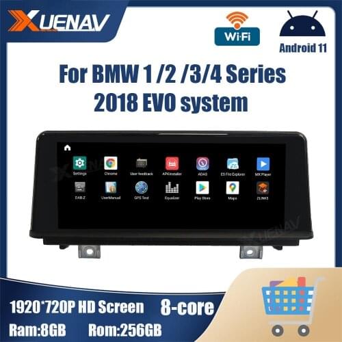 Android 11 GPS Navigation For BMW 1 2 3 4 Series 2018 EVO system Car Multimedia radio Stereo DVD Player