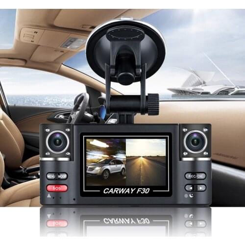 20Pcs/Lot 2.7" TFT LCD HD 1080P Car DVR Dual Camera 180 Rotated Lens Vehicle Video Recorder Night Vision (Size: 2.7 inch)