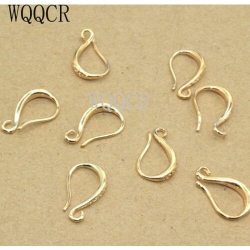 Free delivery 10PCS 24K Champagne Rose gold Color Plated Brass Earrings Hooks High Quality Diy Jewelry Accessories