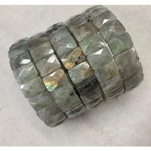 Rainbow Labradorite Stone Bracelet Natural Gemstone Bangle Fine Jewelry For Woman For Man For Gift Wholesale