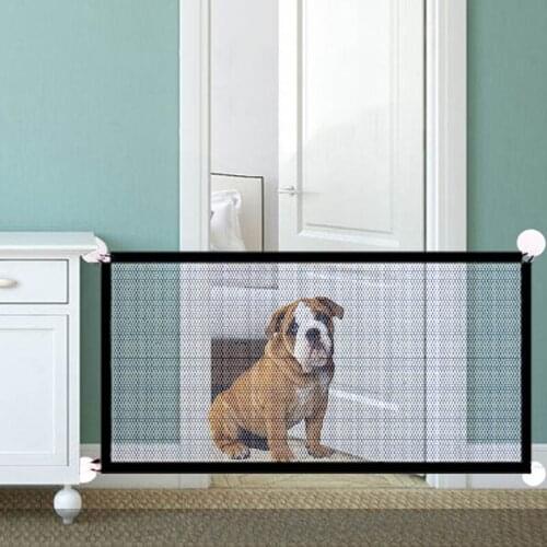 Pet Dog Fence Gate Safe Guard Safety Enclosure Dog Fences Dog Gate The Ingenious Mesh Magic Pet Gate Pet Supplies Safety Fence