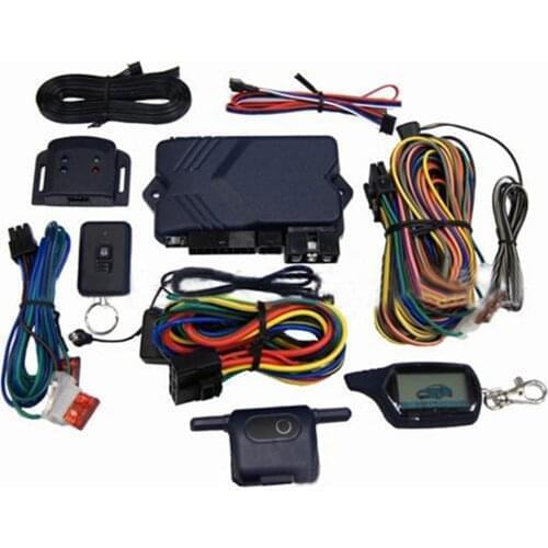 Two-way Burglar Alarm Remote Control Anti-theft Russian Version Car Alarm System Start Stop With Key Fob Case For Starline B9