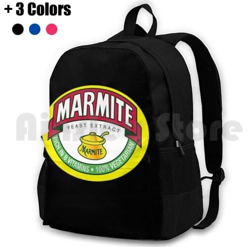 Best Seller Marmite Outdoor Hiking Backpack Waterproof Camping Travel Food Marmite Australia Vegemite Funny Love Hate Toast