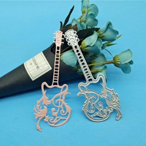 Violin Metal Cutting Dies Stencil DIY Scrapbooking Album Paper Card Template Mold Embossing Craft Decoration