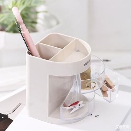 Multi-function color pen holder Table stand box for pencil storage Stationery office organizer School supplies