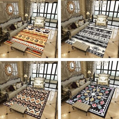 New Creative Geometric Living Room Bedroom Carpet Household Rectangular Printed Floor Sofa Custom Rugs/carpets Coffee Mat Table