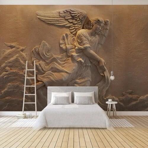 Custom Photo Wallpaper European Style 3D Relief Figure Murals Living Room TV Sofa Bedroom Backdrop Wall Covering Home Decor 3 D