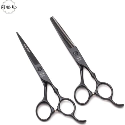 6" 440C AQIABI Salon Hair Scissors Straight Shears Hair Thinning Scissors Professional Hairdressing Scissors Dropshipping A9030