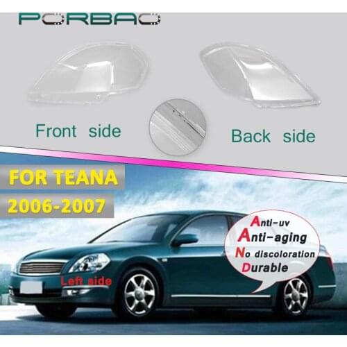Headlight Transparent Glass Lens Cover for Teana Headlamp Clear Shell Cover 06-07 Front Lampshade Lens Masks Replacement DIY