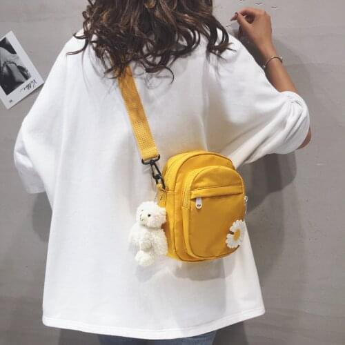 Net Red New Summer Oxford Cloth Sweet Cute Wind Bag Small Daisy Bag Mini All-match Shoulder Messenger Bag Womens Bag