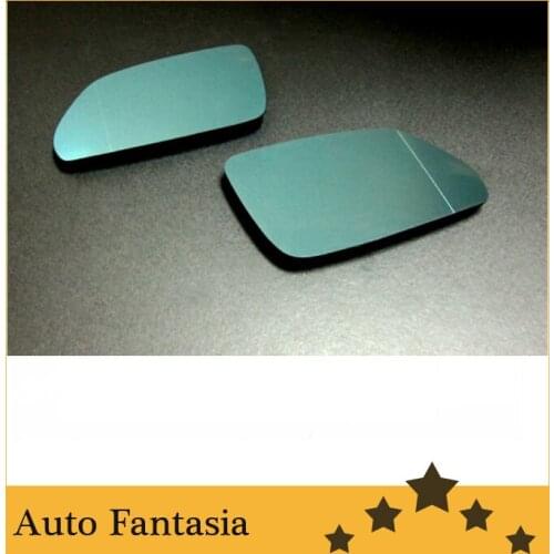 Blue Tinted Aspherical Side Mirror Glass for Volkswagen Polo 9N3-free shipping