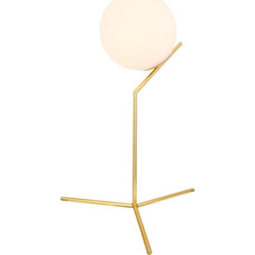 New north Europe LED Glass Globe Ball Led Table Lamps Bedside Lamp Living Room Indoor Light Fixture LED Night Light Modern table