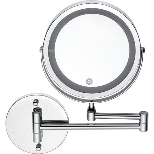 Led 10X Magnifying Makeup Shaving Vanity Mirror Bathroom Wall Mount 360