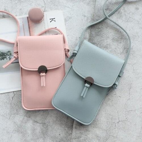 Women Crossbody Bags Wallet Mobile Phone Bag Card Slot Adjustable Shoulder Strap Leather Purse Phone Bag Ladies