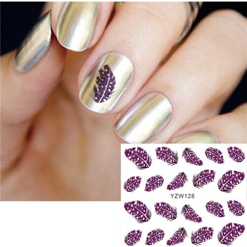 1 Pcs Cartoon Anime Nail Sticker Flower Leaf Water Decal Transfer Nail Sliders Summer Tattoo Nail Art Decoration Tip For Girl