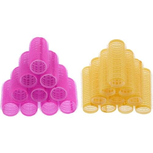 20 Pieces Plastic Hair Curlers Hair Curlers Pony Roller Hairdresser