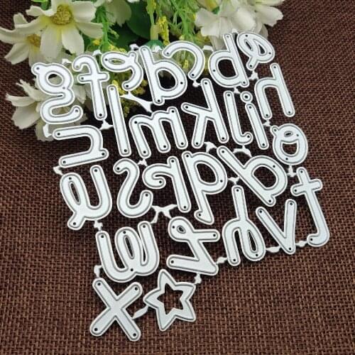 26 alphabet combinatio Metal stencil mold Cutting Dies decoration scrapbook die cuts Album Paper Craft Embossing DIY Card Crafts