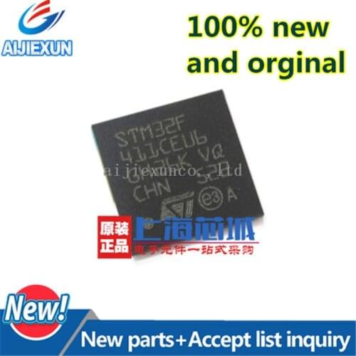 5Pcs 100%New and original STM32F411CEU6 QFN48 IC MCU 32BIT 512KB FLASH 48QFPN in stock