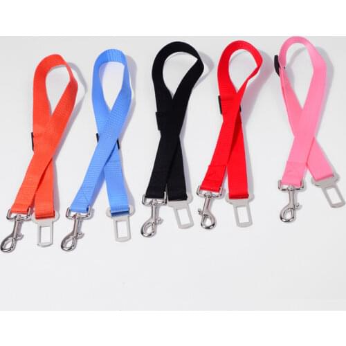 4 Color Pet Dog Cat Car Seat Belt Adjustable Harness Seatbelt Lead Leash for Small Medium Dogs Travel Clip Pet Supplies