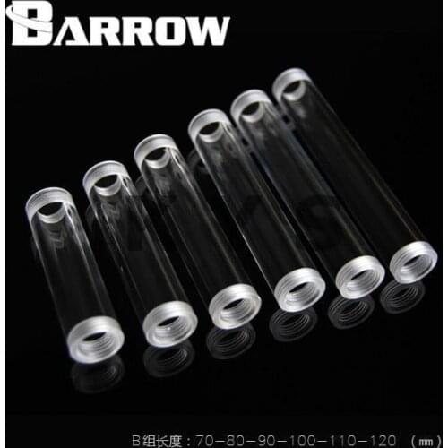 Barrow OD:18mm PMMA Acrylic Tube Hose 80mm YKLSNYC-80 2pcs