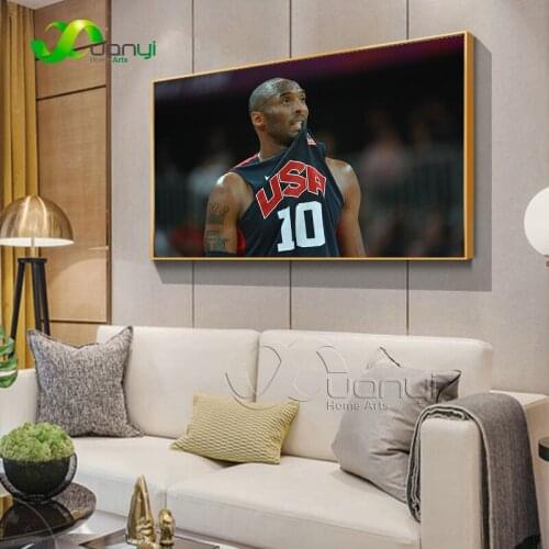Basketball Super Star Kobe Bryant Figure Canvas Poster And Prints Wall Painting Home Cuadros Art Picture For Room Decoration