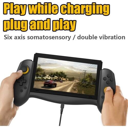 For Switch Controller Gamepad Handheld Grip 2021 New Double Motor Vibration Built-in 6-Axis Gyro Design Joypad With Storage Bag